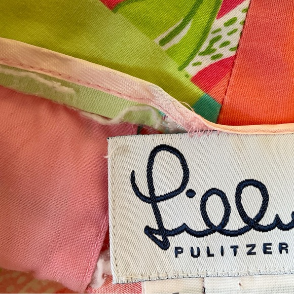 Lilly Pulitzer Vintage ‘90’s Patchwork Cropped Pants Size 0 - Picture 13 of 13